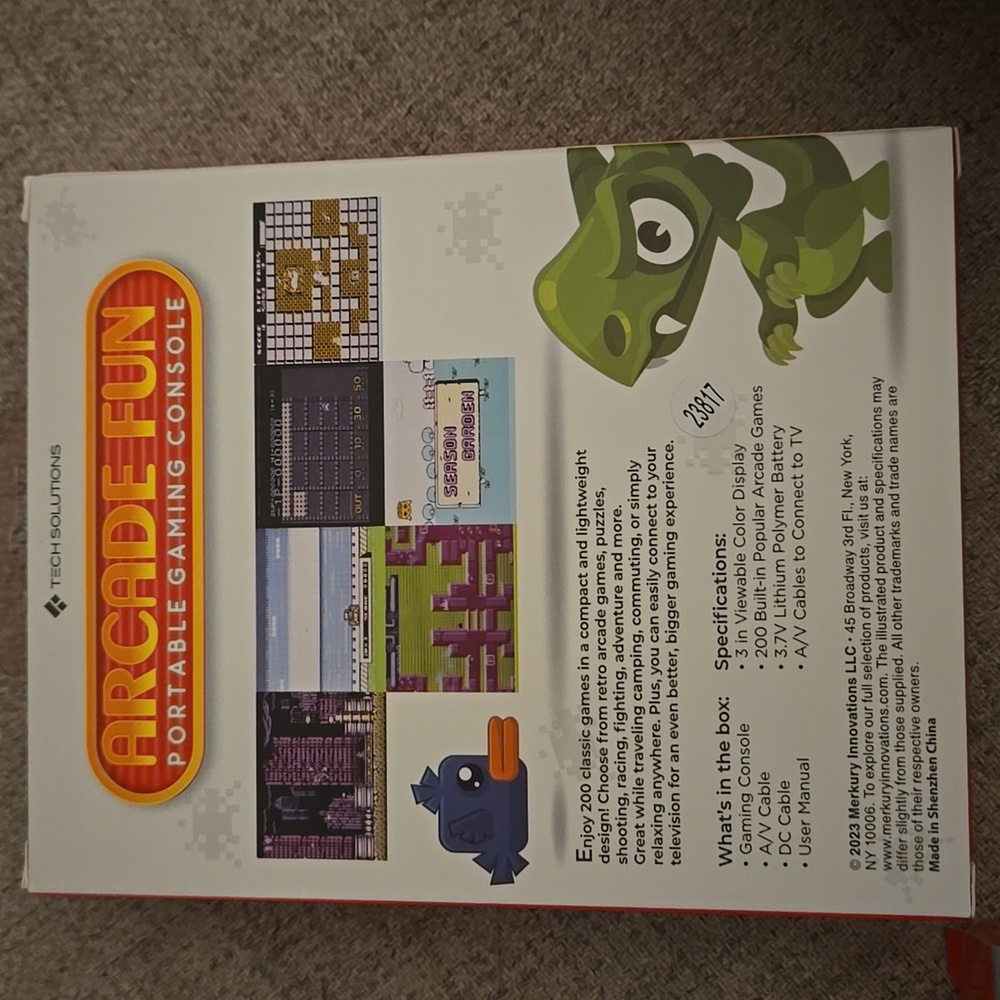 Arcade Fun Portable Gaming Console - Picture 3 of 4